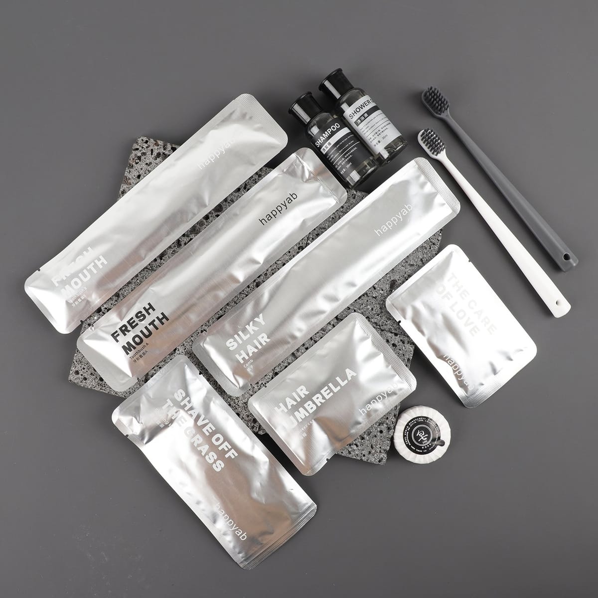 Silver Foil Print Amenity Series
